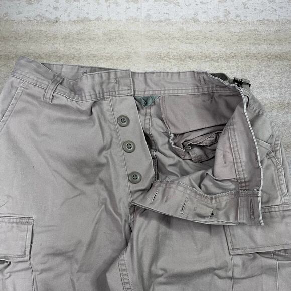 Vintage Military Tactical Pants Tan Baggy Wide Leg Fit Cargos Small Regular 90s - Picture 4 of 6